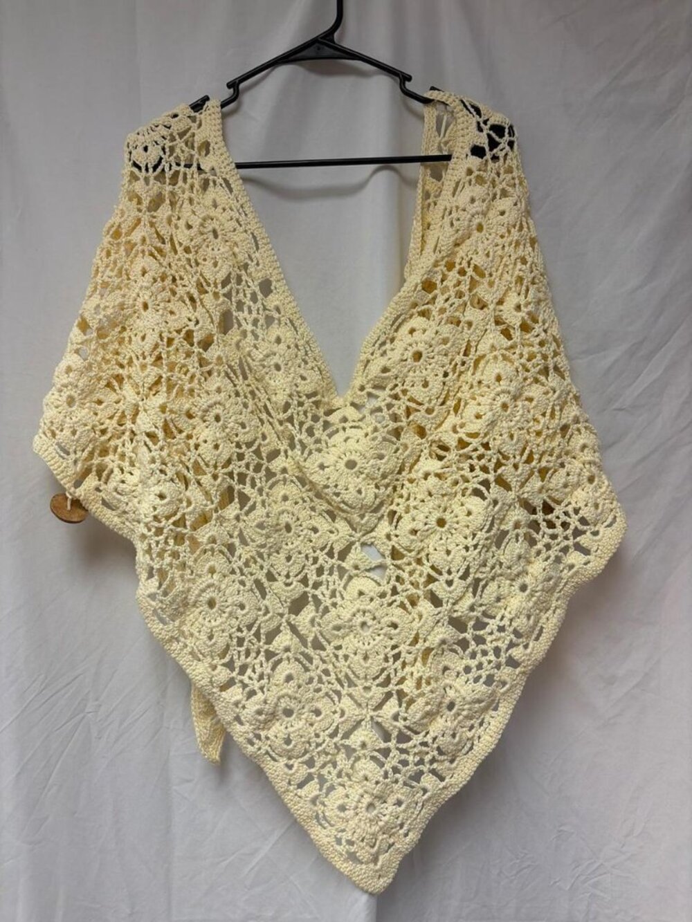 Women's Cream and Yellow Scarf-wraps